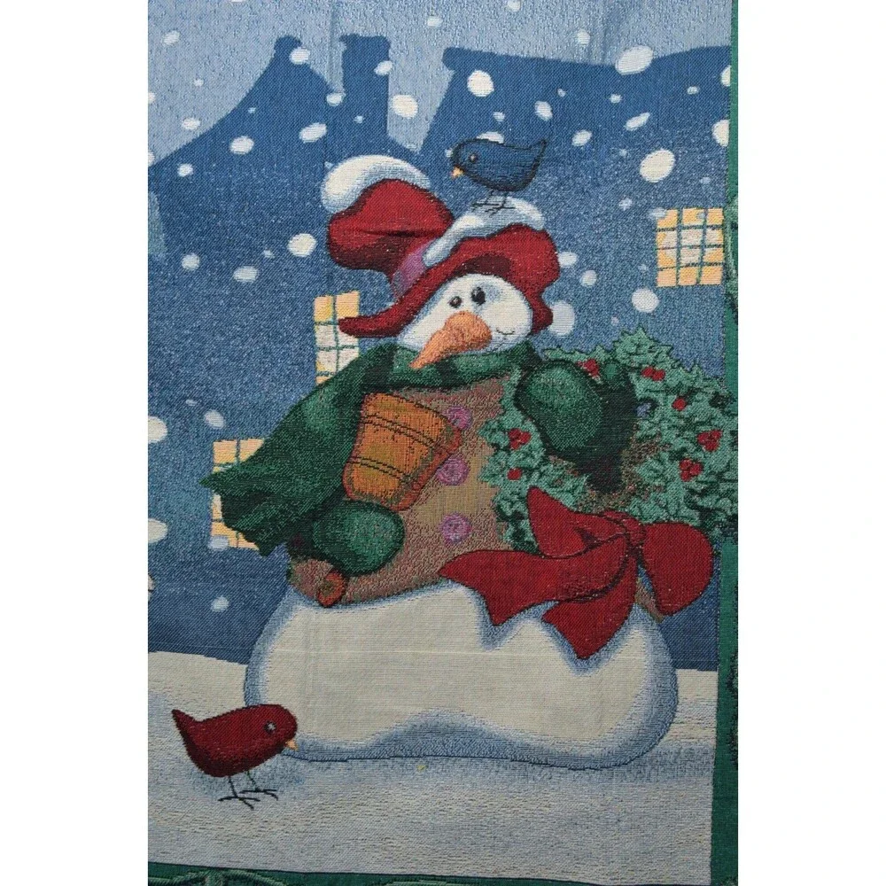 Large Winter Snowman Tapestry 54